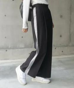 Брюки с двусторонней центральной прострочкой по бокам