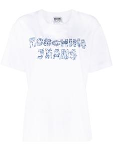 Футболка с логотипом MOSCHINO JEANS, белый