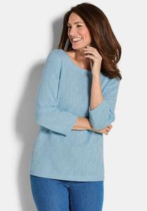 Джемпер GOLDNER MIT 3/4-ÄRMELN, Light Blue