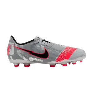 Бутсы Nike Phantom Venom Academy FG GS 'Metallic Grey Crimson', серый