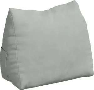 Подушка для спины светло-серая, 45 x 20 x 35 см, вельветовая ткань vidaXL