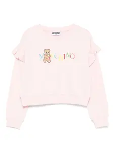 Толстовка с оборками Moschino Kids, розовый