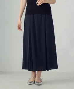 Плиссированная юбка с перекрещивающимся дизайном Comme Ca Ism, цвет Navy