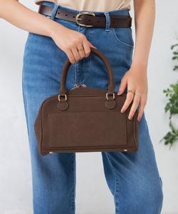 Замшевая сумка "Бостон" Avv, цвет Brown