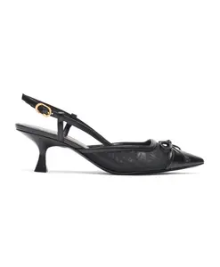 Туфли-Лодочки Kitty slingback 50 pump Stuart Weitzman, черный