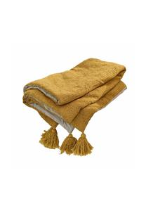 Плед Рабеа желтый Loberon, желтый