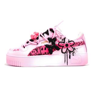 Кроссовки для скейтбординга Carina Street женские с низким верхом розовый/черный/белый Puma