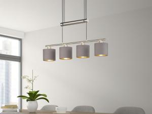 Подвесные светильники Trio Garda серо-коричневого цвета и матового никеля E14, серый