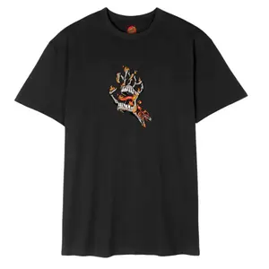 Футболка с коротким рукавом Santa Cruz Burnt bone hand, черный
