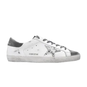 Кроссовки Golden Goose Superstar White Grey Python, белый