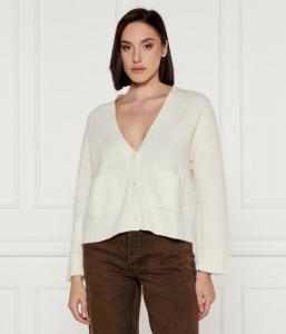 Кардиган женский Liu Jo шерстяной с карманами, экрю