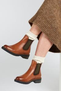 Кожаные светло-коричневые ботильоны и ботинки Maddalena Chelsea Chelsea Jones Bootmaker, коричневый