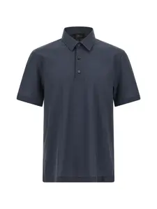 Хлопковое поло Brioni, синий
