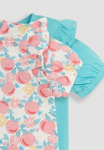 Футболка с принтом 2-Pack JoJo Maman Bébé, разноцветная