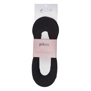 Носки 2 шт Pikys Ballerina soft tactel no show, черный