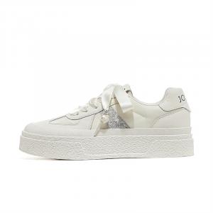 Кеды, скейтборд обувь женская низкая Josiny, бежевый/зеленый