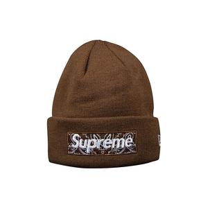 Шапка-бини Supreme x New Era Bandana Box Logo, темно-коричневая