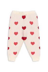 Детские хлопковые брюки LAPIS KNIT PANTS GOTS Konges Sløjd, бежевый