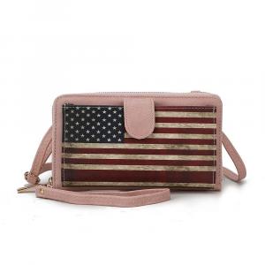 Коллекция Mkf Kiara Смартфон и кошелек Сумка-трансформер через плечо с флагом от Mia K MKF Collection, цвет Rose Pink