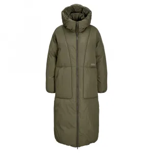 Пальто Jack & Jones Lolly Long Puffer JJXX, зеленый