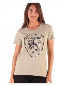 Футболка цвета хаки BLAUER USA