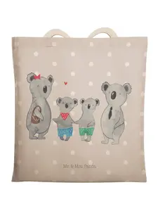 Шоппер Mr. & Mrs. Panda, серый пастельный