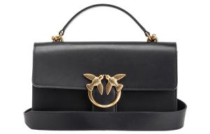 Кожаная сумка через плечо женская черная PINKO