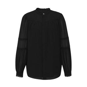 Рубашка Deep Breath с заниженными рукавами, черный