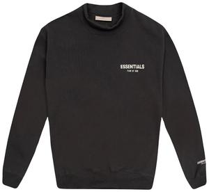 Детский свитер с высоким воротником Fear of God Essentials, черный