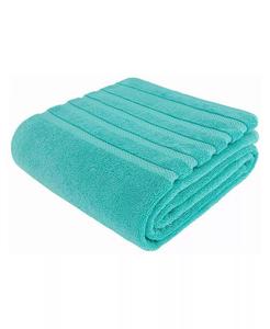 Большое банное полотенце American Soft Linen Edison Luxury из 100% турецкого хлопка, синий