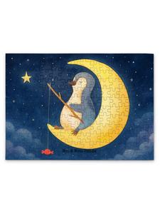 Mr. & Mrs. Panda Дизайн пазла «Пингвин на Луне» без надписей белым цветом