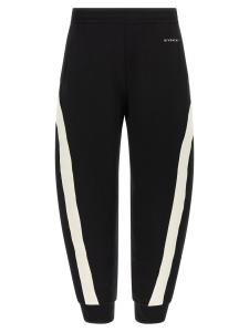 Джоггеры с сатиновыми вставками Givenchy, белый/черный
