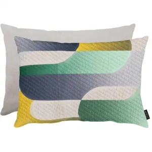 Наволочка Ben Apelt, серый/синий/желтый/зеленый