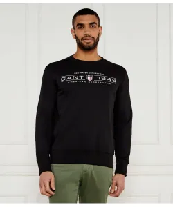 Графическая толстовка Regular fit Gant, черный