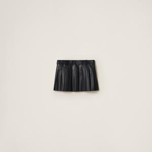 Юбка из наппы MIU MIU, черный
