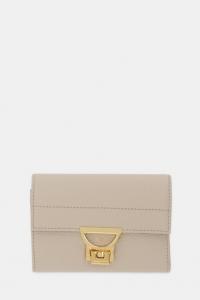 Кожаный кошелек Coccinelle, бежевый