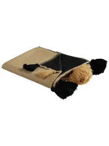Пуховое одеяло Beliani Kuschel THUMKI, цвет beige/schwarz