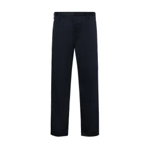 Прямые брюки slim-кроя EMPORIO ARMANI, синий