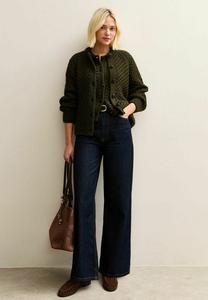 Кардиган New Look CHUNKY CREW NECK, Khaki