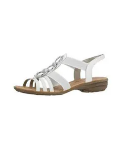 Белые женские сандалии, стильные и удобные. Remonte, белый