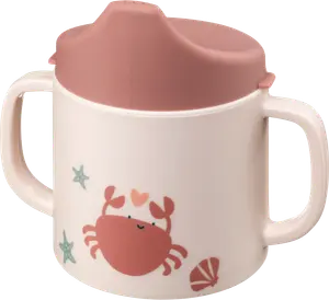 Чашка для питья из полипропилена розового цвета 1 шт. babylove