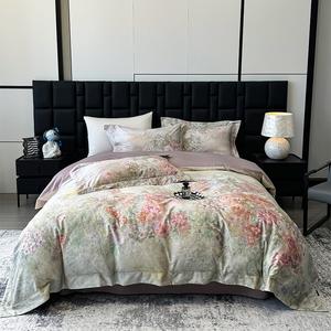 MUJI Комплект постельного белья 4 предмета, 200 см, пододеяльник 220x240 см