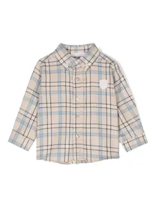 Рубашка с нашивкой-логотипом Patachou, нейтральный