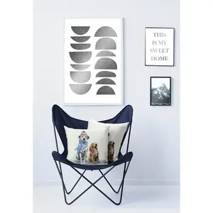 Наволочка Oskar Apelt, мультиколор/черный/белый