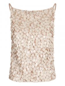 Топ PAROSH, украшенный пайетками P.A.R.O.S.H., нейтральный