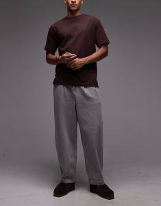 Зауженные джинсы свободного кроя с оттенком Asos Design, темно-серый