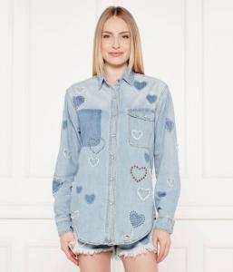 Рубашка джинсовая Oversize fit One Teaspoon, синий