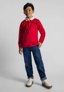 Футболка с длинными рукавами и принтом для регби Minoti, Red/White