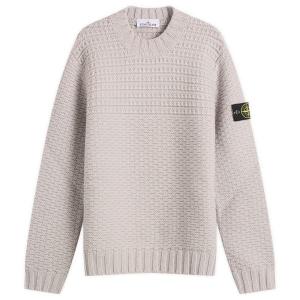Тяжелый джемпер из чистой шерсти Stone Island, Pearl Grey
