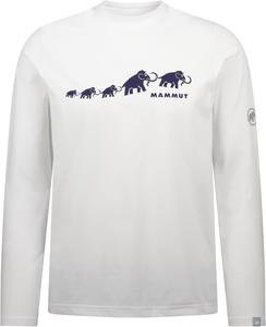 Футболка с длинным рукавом Mammut QD Logo Print, мужская, белый